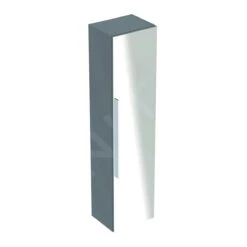 Geberit ICon - Hoge Kast Met Deur En Spiegel, 360x1500x309 Mm, Platina Hoogglans 840152000