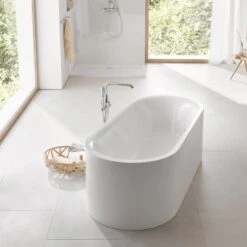 Grohe Essence - Vrijstaande Bad 1800x800 Mm Met Overloop, Alpine Wit 39729000 -Duravit || Geberit || Grohe Verkoopwinkel 90cbf0194da13295b7e91859