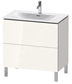 Duravit L-Cube - Wastafelonderkast 856x820x481 Mm, 2 Laden, Glanzend Wit LC659702222