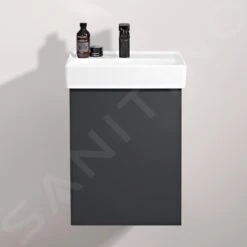 Villeroy & Boch Collaro - Wastafelkast, 410x546x344 Mm, 1 Deur, Scharnieren Rechts, Mat Zwart C00501PD -Duravit || Geberit || Grohe Verkoopwinkel 914fb19e0465e0f1fc8e56f3