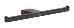 Hansgrohe AddStoris - Dubbele Toiletrolhouder, Mat Zwart 41748670