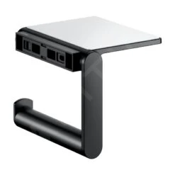 Keuco Plan - Toiletrolhouder Met Plankje, Mat Zwart 14973370000 -Duravit || Geberit || Grohe Verkoopwinkel 926a00c1408de386a295f409