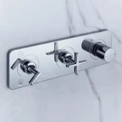 Axor Citterio E - Afdekset Voor Thermostaat Met 2 Functies, Chroom 36703000 -Duravit || Geberit || Grohe Verkoopwinkel 9383969ad062d584aeecfe78