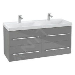 Villeroy & Boch Avento - Wastafelkast, 1180x514x452 Mm, 4 Laden, Crystal Grey A89300B1