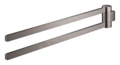 Grohe Selection - Handdoekhouder Dubbel, Draaibaar, Hard Graphite 41063A00 -Duravit || Geberit || Grohe Verkoopwinkel 977f1e4d188fc3d6717f8569