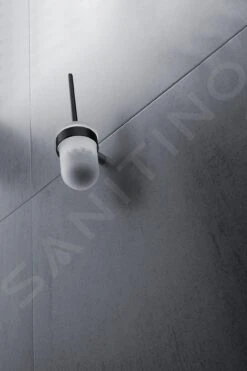 Nimco Nava - Toiletborstel Met Houder, Mat Glas/mat Zwart NA 28094WN-b -Duravit || Geberit || Grohe Verkoopwinkel 9911e09435a65f747b3947b0