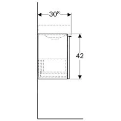 Geberit ICon Xs - Fontein Onderkast, 520x420x308 Mm, Platina Hoogglans 840054000 -Duravit || Geberit || Grohe Verkoopwinkel 9a06e8b8170db37eb477922d 1