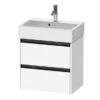 Duravit Ketho.2 - Wastafelkast 549x584x390 Mm, 2 Laden, Mat Wit K25273018180000