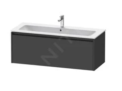 Duravit Ketho.2 - Wastafelkast 440x1210x480 Mm, 1 Lade, Grafiet Mat K25065049490000