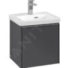 Villeroy & Boch Subway 3.0 - Wastafelonderkast, 423x429x378 Mm, 1 Deur, Grafiet C58200VR