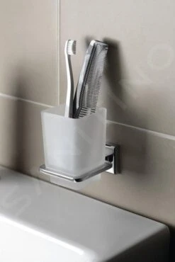 Sapho Gedy Colorado - Tanderborstelhouder, Chroom/satin Glas 6910 -Duravit || Geberit || Grohe Verkoopwinkel 9f4a8ef015d340c6d8304717