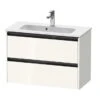 Duravit Ketho.2 - Wastafelonderkast 549x810x390 Mm, 2 Laden, Glanzend Wit K25256022220000