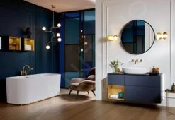 Villeroy & Boch Antheus - Spiegel Houten Frame, Diameter 850 Mm, Zwart B30500PW -Duravit || Geberit || Grohe Verkoopwinkel a1de03a48c697f9efe573afe