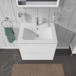 Duravit L-Cube - Wastafelonderkast 550x620x481 Mm, 2 Laden, Glanzend Wit LC624002222 -Duravit || Geberit || Grohe Verkoopwinkel a20266a2dcb00494fe42efc3