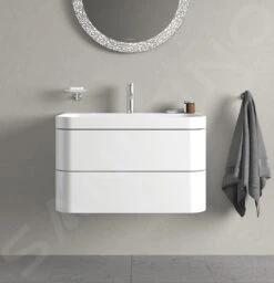 Duravit Happy D.2 Plus - Wastafelonderkast Met Wastafel 480x775x490 Mm, 2 Laden, Wit Hoogglans HP4637O2222 -Duravit || Geberit || Grohe Verkoopwinkel a250c2a88282700acf794642
