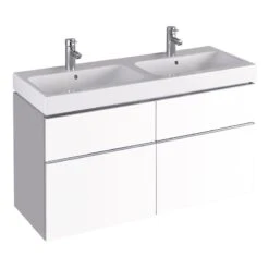 Geberit ICon - Onderkast Voor Dubbele Wastafel Met 4 Laden 1200 Mm, Mat Wit 841520000 -Duravit || Geberit || Grohe Verkoopwinkel a2938d115414816abfd60fb4