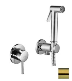 Paffoni Bidet Kit - Inbouw Bidetkraan, Met Handdouche En Inbouwdeel, Geborsteld Goud KITDUP110HGSP