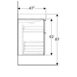 Geberit ICon - Wastafelonderkast, 1190x620x477 Mm, Platina Hoogglans 840422000 -Duravit || Geberit || Grohe Verkoopwinkel a44965f9881299ea2e5028e6