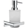 Hansgrohe AddStoris - Zeepdispenser Met Houder, Mat Glas/chroom 41745000