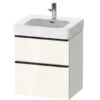 Duravit D-Neo - Wastafelkast 625x584x452 Mm, 2 Laden, Glanzend Wit DE4376022220000
