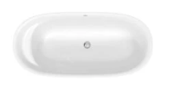 Duravit Cape Cod - Vrijstaand Bad, 1650x780 Mm, DuraSolid, ClickClack, Wit 700459000000000