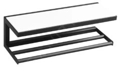 Sapho Ska - Planchet, 450 Mm, Mat Zwart/wit SKA401 -Duravit || Geberit || Grohe Verkoopwinkel a5983ff837c28d1fc5b9a683