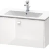 Duravit Brioso - Wastafelonderkast 442x820x479 Mm, 1 Lade, Glans Wit BR400202222