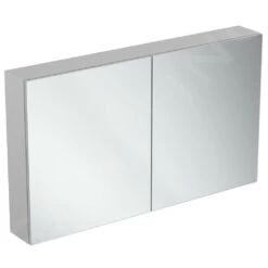 Ideal Standard Mirror&Light - Spiegelkast Met LED Verlichting En Inlegplank, 1200x700 Mm, Aluminium T3499AL