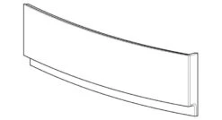 Geberit Selnova Square - Frontpaneel Voor Asymmetrisch Bad, Rechts, 1700 Mm, Wit 554.892.01.1 -Duravit || Geberit || Grohe Verkoopwinkel a7c90d3aa77b8b4d9234673b