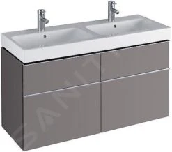 Geberit ICon - Wastafelonderkast Voor Dubbele Wastafel, 1190x620x477 Mm, Platina Hoogglans 840522000 -Duravit || Geberit || Grohe Verkoopwinkel a7f34cf7137d43796d73ef89