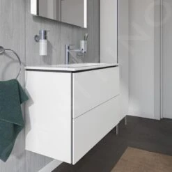 Duravit L-Cube - Wastafelonderkast Compact, 550x820x391 Mm, 2 Laden, Glanzend Wit LC625702222 -Duravit || Geberit || Grohe Verkoopwinkel a93189a5a7d667dfb21ead18 1