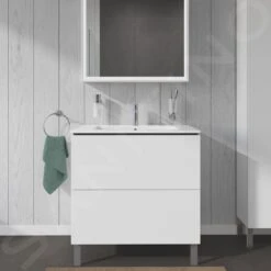 Duravit L-Cube - Wastafelonderkast 856x820x481 Mm, 2 Laden, Glanzend Wit LC662602222 -Duravit || Geberit || Grohe Verkoopwinkel ab2c5d41c4cf410b74f072f2