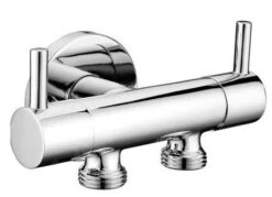 Sapho Toebehoren - 2-weg Omstelkraan Voor Aansluiting Van Bidetdouche En WC, Chroom 1209-04-B