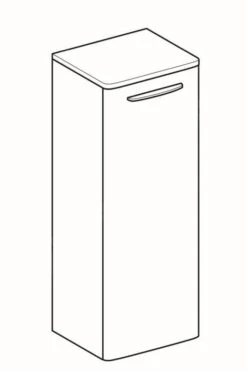 Geberit Selnova Square - Onderkast 866x330x280 Mm, 1 Deur, Glanzend Wit 500.182.01.1 -Duravit || Geberit || Grohe Verkoopwinkel ae5ffd8fa333e437f2463c79