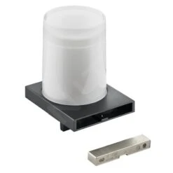 Keuco Edition 11 - Zeepdispenser Met Houder, 180 Ml, Mat Glas/zwart Chroom Geborsteld 11152139000 -Duravit || Geberit || Grohe Verkoopwinkel ae9552f1287137557dffaab9