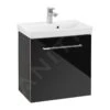 Villeroy & Boch Avento - Wastafelkast, 530x514x352 Mm, 1 Deur, Crystal Black A88800B3