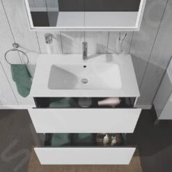 Duravit L-Cube - Wastafelonderkast 856x820x481 Mm, 2 Laden, Glanzend Wit LC662602222 -Duravit || Geberit || Grohe Verkoopwinkel af202f2c2999c8944a8edc53