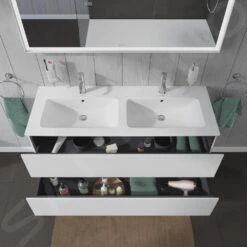 Duravit L-Cube - Wastafelonderkast 550x1290x481 Mm, 2 Laden, Wit Mat LC625801818 -Duravit || Geberit || Grohe Verkoopwinkel b0bbf1d6bc6984e5e1d9a7bc