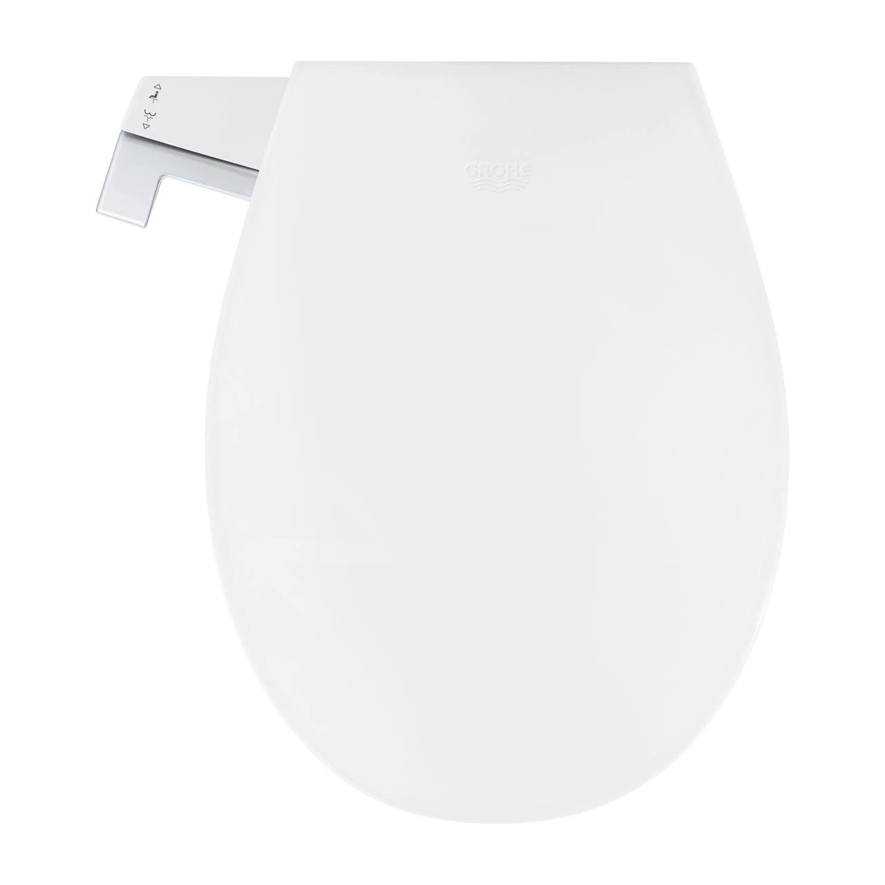 Grohe Bau Ceramic - Manuele Douche Wc Bril, SoftClose, Alpine Wit 39648SH0 3 Grohe Bau Ceramic - Manuele Douche Wc Bril, SoftClose, Alpine Wit 39648SH0 - Afbeelding 3
