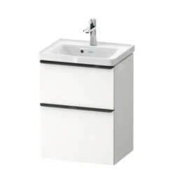 Duravit D-Neo - Wastafelonderkast Met Wastafel, 625x484x372 Mm, 2 Laden, Mat Wit DE0146018180000