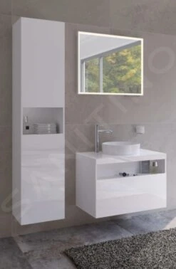 Keuco Stageline - Hoge Kast, 400x1800x360 Mm, 2 Deuren, Scharnieren Rechts, Met Verlichting, Wit 32831300102 -Duravit || Geberit || Grohe Verkoopwinkel b538db74c83d06af8a6b2de1 3