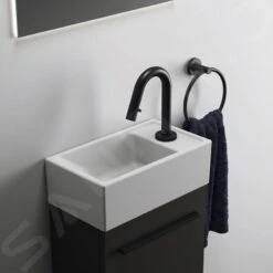 Ideal Standard I.Life S - Wastafelonderkast, 354x550x202 Mm, 1 Deur, Mat Carbon Grijs T5302NV -Duravit || Geberit || Grohe Verkoopwinkel b5585be128cde8d806ed0359