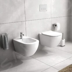 Ideal Standard Tesi - Hangend Bidet, 360x530 Mm, Met Overloop, Kraangat, Wit T457001 -Duravit || Geberit || Grohe Verkoopwinkel b636f02a23b44da306017a17