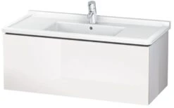 Duravit L-Cube - Wastafelonderkast 408x1020x469 Mm, 1 La, Glanzend Wit LC616602222