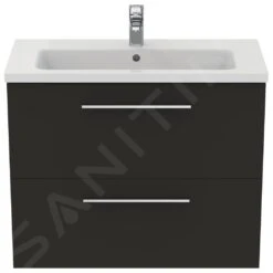 Ideal Standard I.Life S - Wastafelonderkast, 800x375x630 Mm, 2 Laden, Mat Carbon Grijs T5295NV -Duravit || Geberit || Grohe Verkoopwinkel b8fd2ab1f36f28a869317fe4