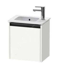 Duravit Ketho.2 - Wastafelkast 440x410x292 Mm, 1 Deur, Scharnieren Rechts, Mat Wit K25060R18180000