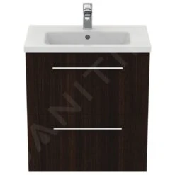 Ideal Standard I.Life S - Wastafelonderkast, 600x375x630 Mm, 2 Laden, Coffee Eiken T5293NW -Duravit || Geberit || Grohe Verkoopwinkel bb0054c236400509f9ea8033