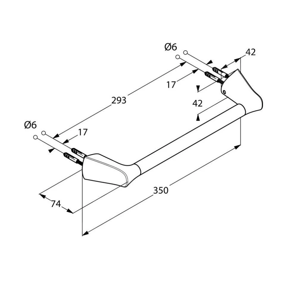 Kludi Amba - Badgreep, Chroom 5398105 2 Kludi Amba - Badgreep, Chroom 5398105 - Afbeelding 2