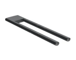 Keuco Edition 400 - Handdoekhouder Dubbel, Lengte 340 Mm, Zwart Chroom Geborsteld 11519130000