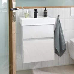 Villeroy & Boch Collaro - Wastafelonderkast, 460x546x374 Mm, 2 Lades, Glossy White C00600DH -Duravit || Geberit || Grohe Verkoopwinkel bd679fe8823b90328aeee29f